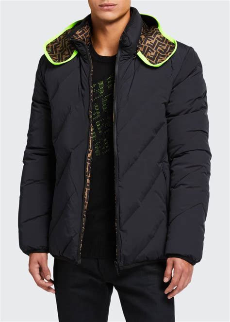 Fendi Men's Reversible Quilted Puffer Jacket 